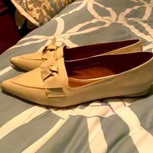 Franco Sarto Raya Pointed-Toe Leather Flats